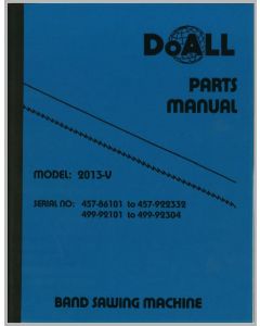 DoALL Part 228871 | Parts Manual Model: 2013-V
