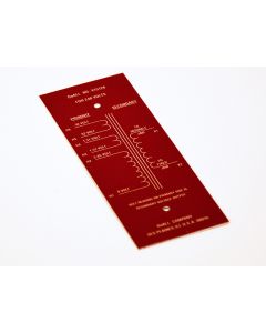 DoALL part 175072 | Red escutcheon data plate