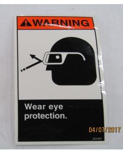 DoALL Part 201467 | Eye protection warning label escutcheon