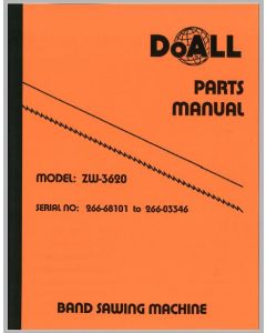 DoALL Part 228867 | Parts Manual Model: ZW-3620