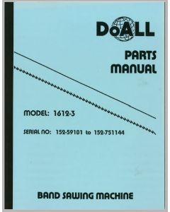 DoALL Part 228870 | Parts Manual Model: 1612-3