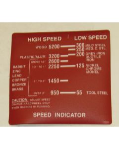 DoALL Part 315549 | Speed indicator eschutcheon