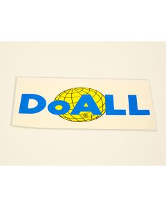 DoALL part W10009 - 10-1/2 x 5" Decal with DoALL Logo