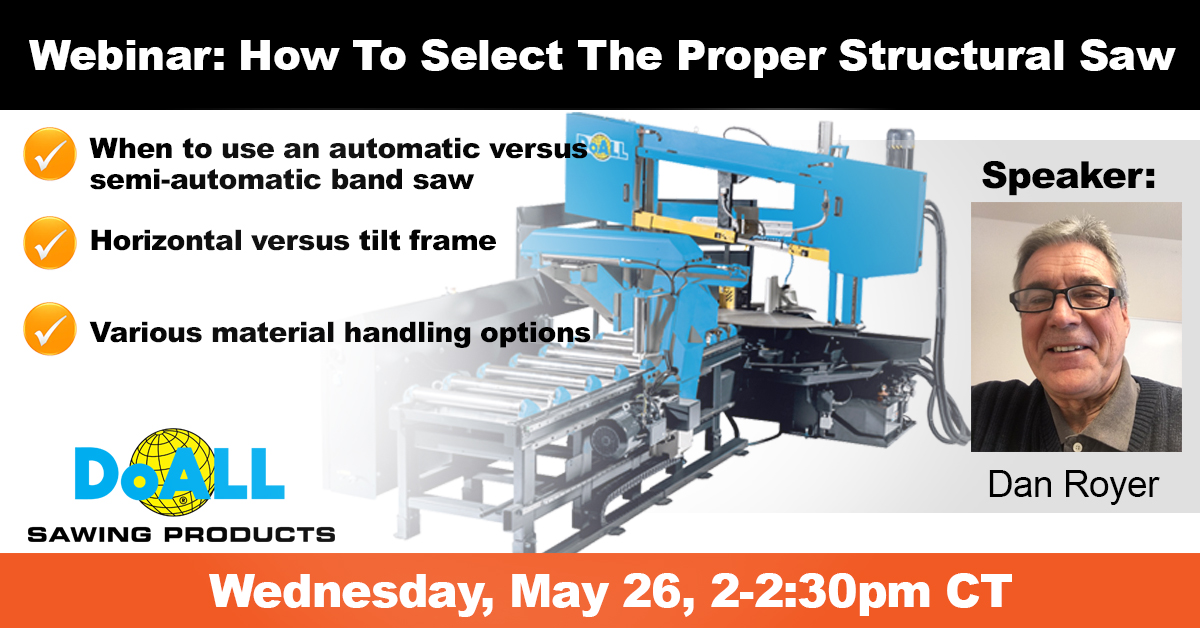 DoALL Webinar : How To Select The Proper Structural  Saw