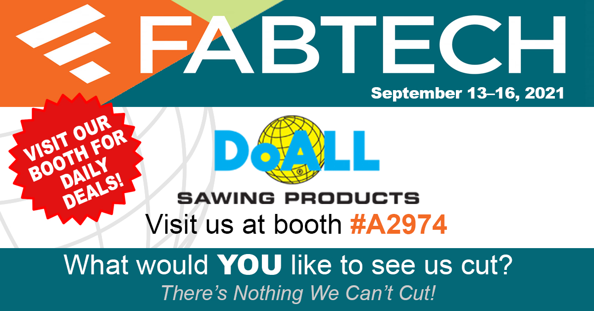 CHECK OUT DOALL AT FABTECH 2021