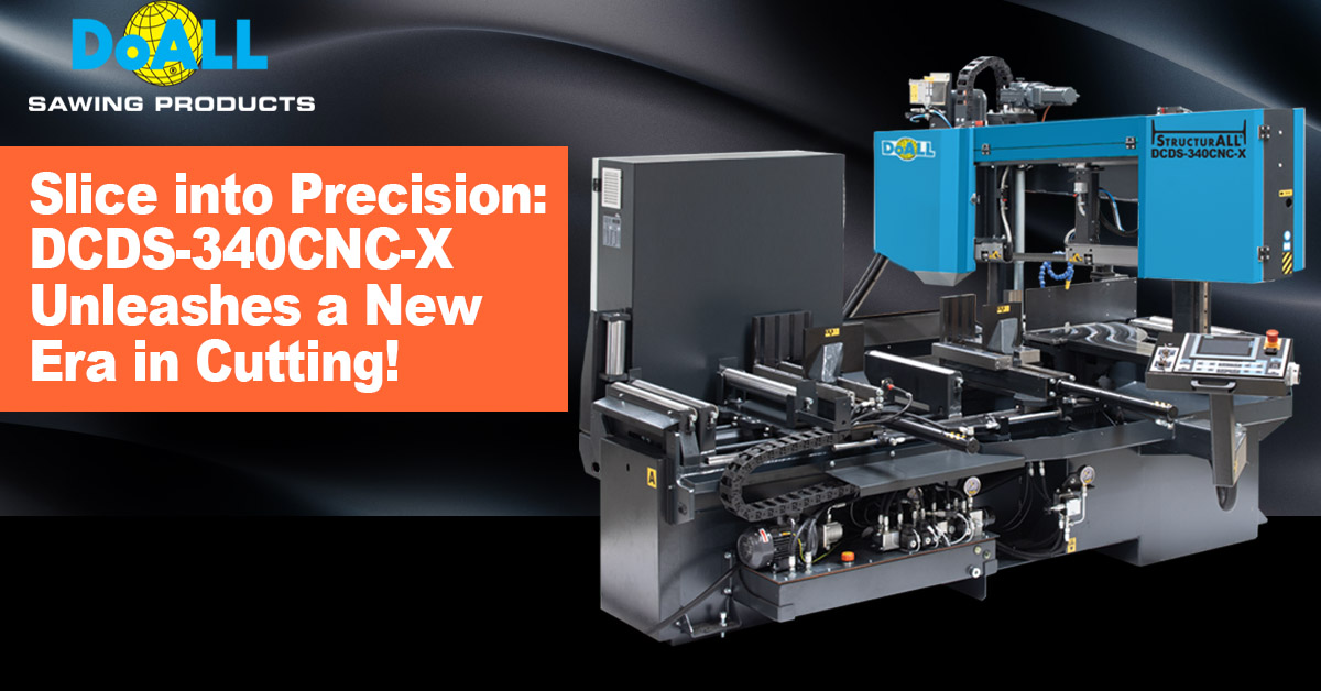 Elevate Your Metal Cutting Experience: Introducing DoALL's DCDS-340CNC-X Structural Band Saw