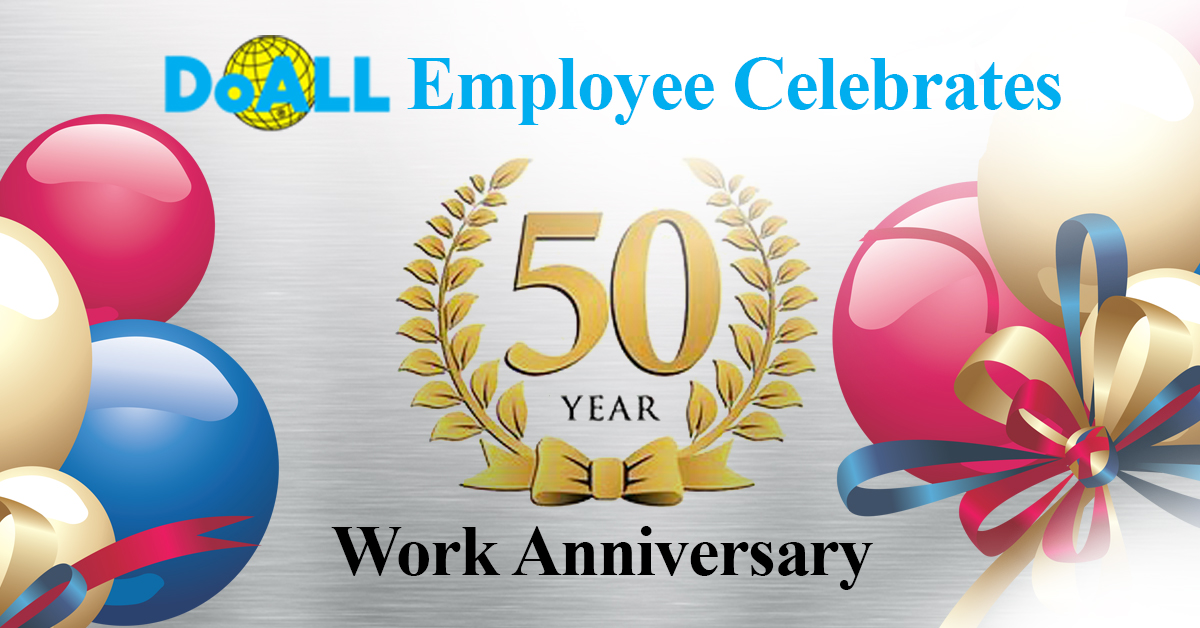 DoALL Employee Celebrates 50-Year Work Anniversary