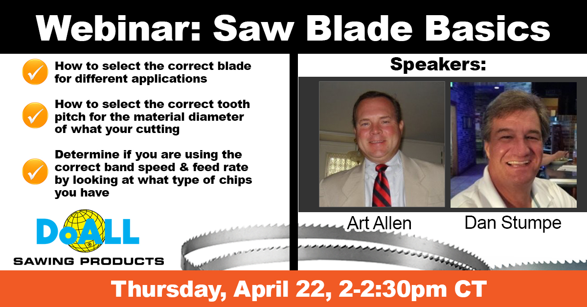 DoALL Webinar: Saw Blade Basics