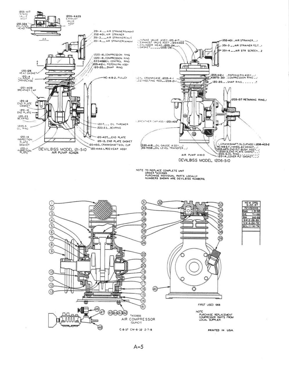 Quincy Air Compressor Parts List Reviewmotors.co