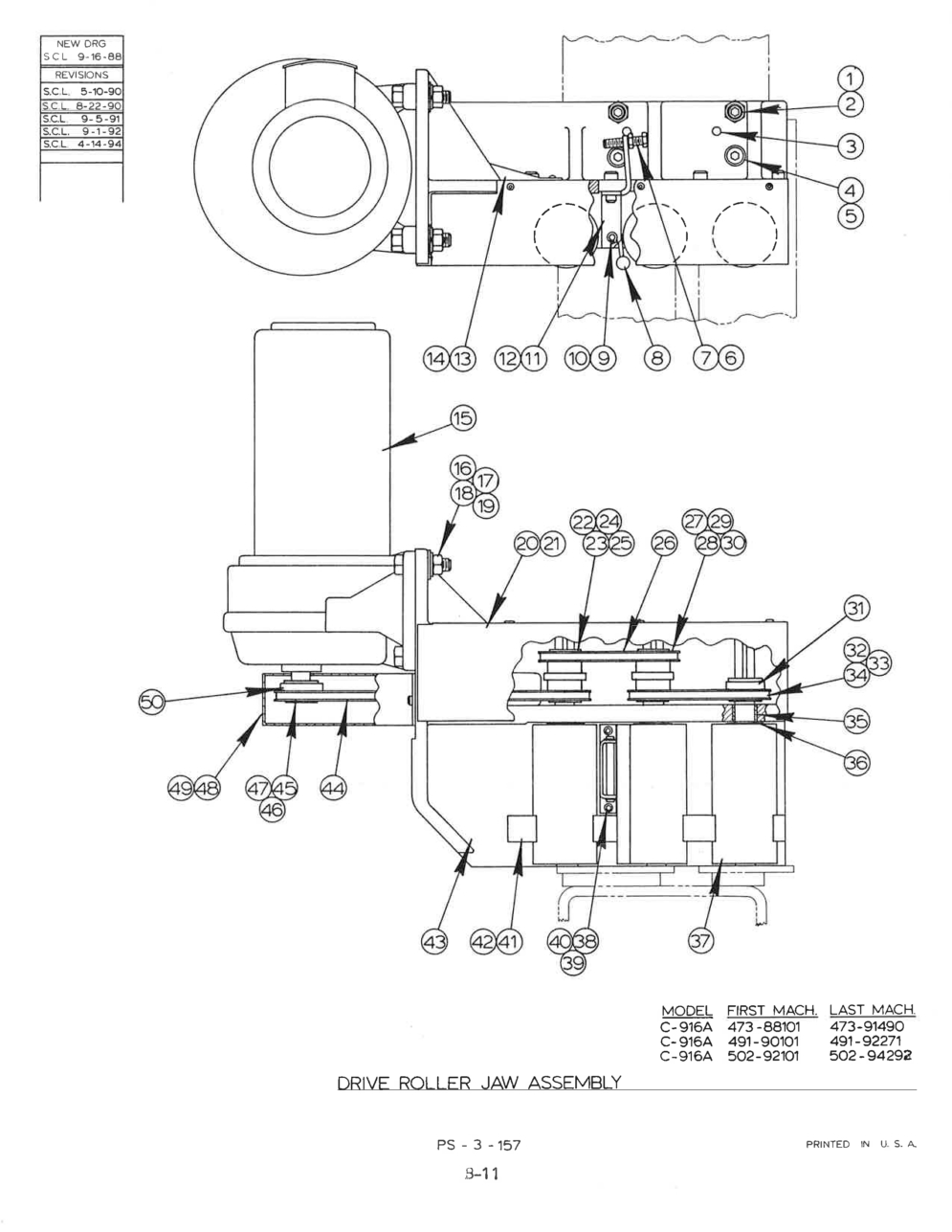 Exploded View Parts Ordering: C-916A_502