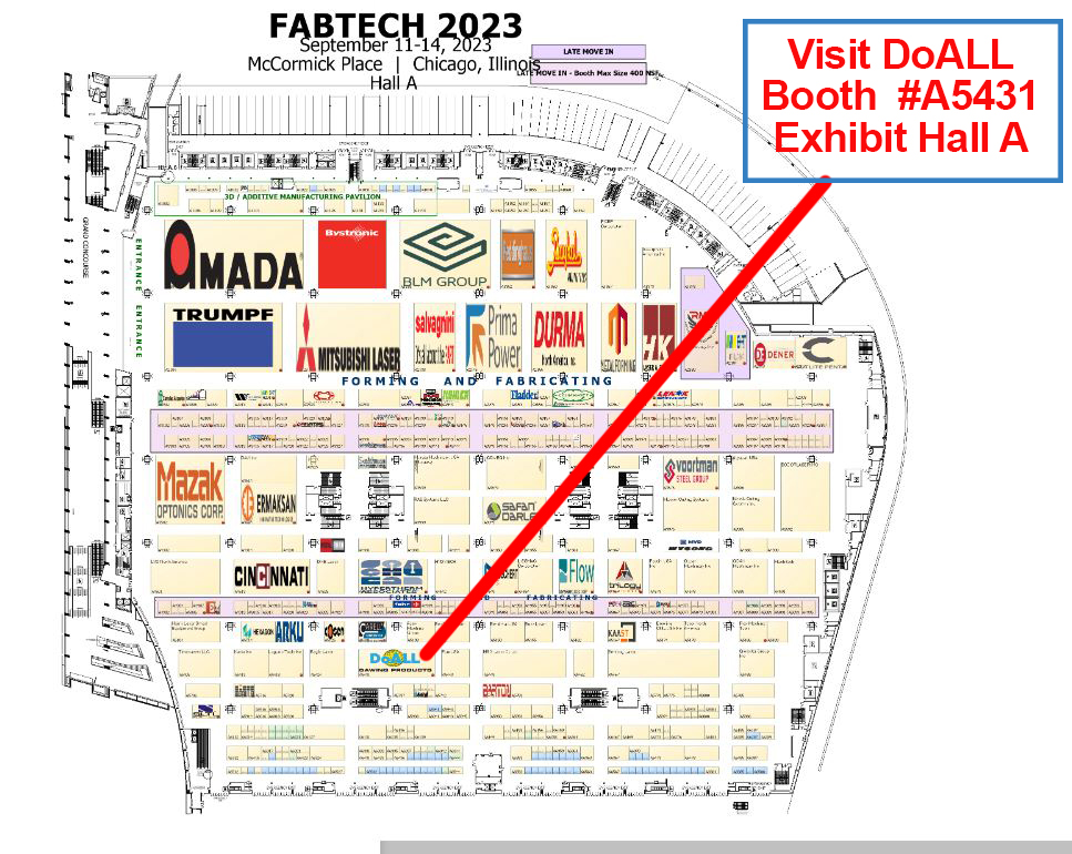 Sawing Solutions band saws and band saw blades doall at fabtech 2023