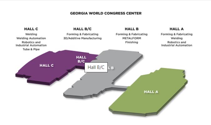 Exhibit Hall BC at Fabtech Atlanta